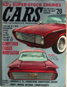 CARS 1962 JAN - NEW ENGINES/409,383,390,421, '62 FAIRLANE, RAMBLER, STUDES, '61